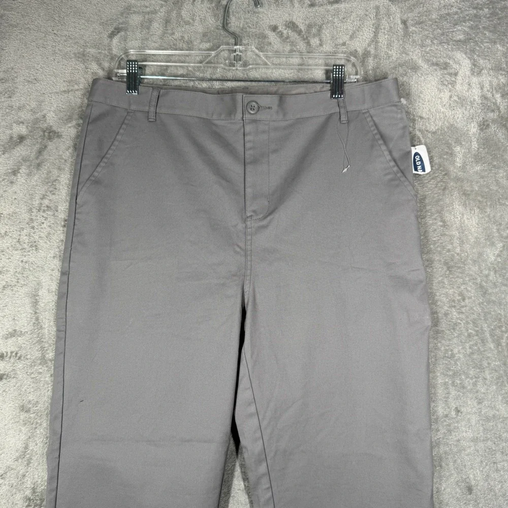 Old Navy Boys Earl Gray Twill Chino Uniform Pants School Casual Everyday Neutral